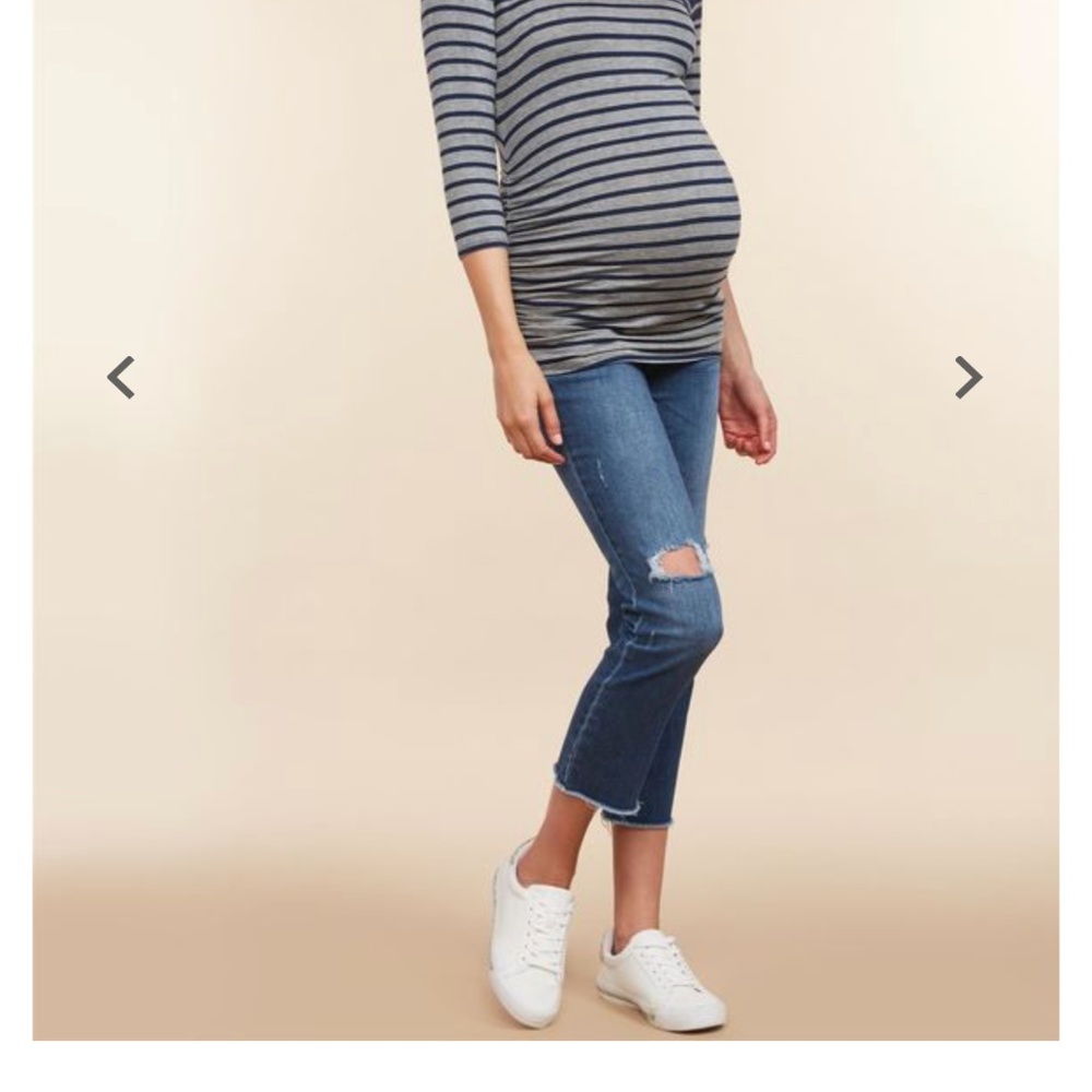 Jessica Simpson Girlfriend Maternity Ankle Jeans